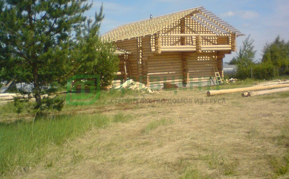 Работа по сборке дома из бревна, Рязанская область Луховицкий р-он.