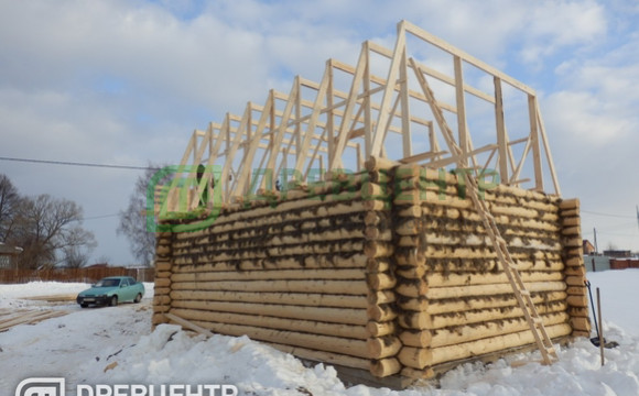 Строительство дома из бревна, размером 7х8 Владимирская обл, Кальчугинский район