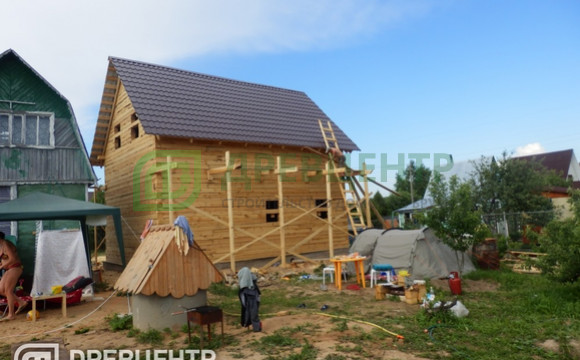 Строительство дома из бруса размером 8*8 Наро-Фоминский район, д.Любаново