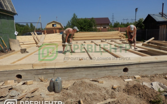 Строительство дома из бруса размером 8*8 Наро-Фоминский район, д.Любаново