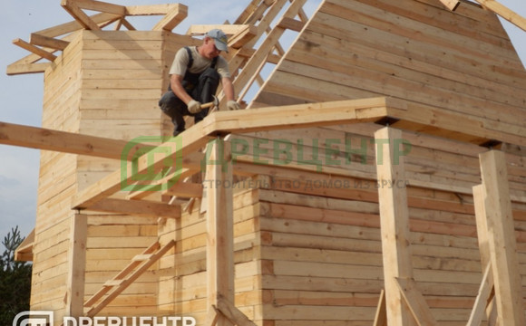 Строительство дома из бруса размером 7х9 Ступинский район, Соколова Пустынь