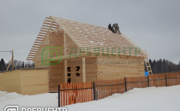 Строительство дома из бруса размером 8х9 Волоколамский район