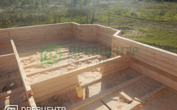 Строительство дома из бруса размером 7х9 с "эркером"Заокский р-он