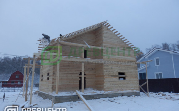 Строительство дома из бруса, размером 9х9 Раменский район д.Ширяево