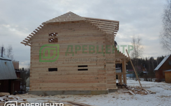 Строительство дома из бруса, размером 7х9 Раменский район д.Юрово