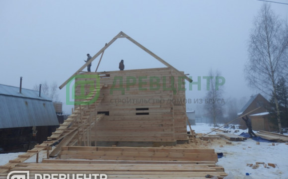 Строительство дома из бруса, размером 7х9 Раменский район д.Юрово