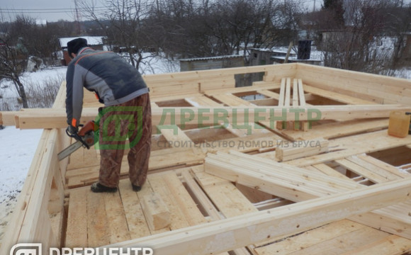 Строительство дома из профилированного бруса 6х9, Коломенский район, п.Проводник