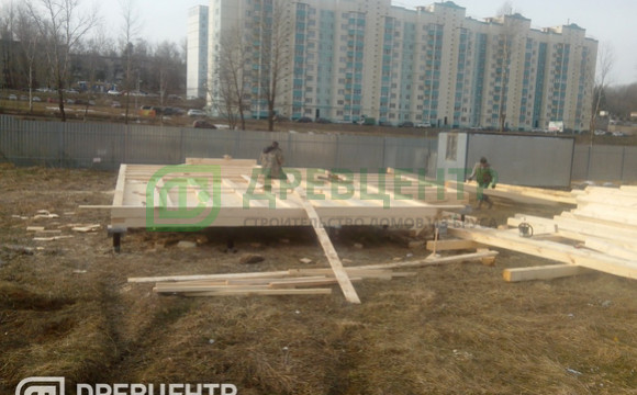 Строительство дома из бруса 6х8, Солнечногорский район, д.Тимоново