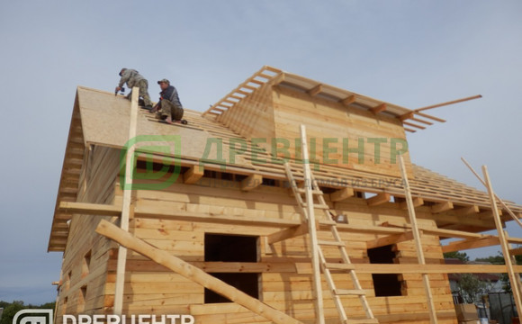 Строительство дома из бруса по проекту ДБ 48 г.Дубна