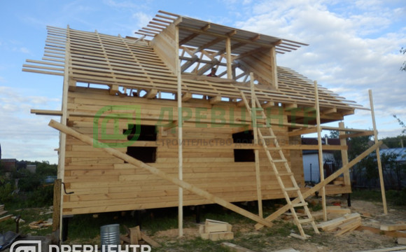 Строительство дома из бруса по проекту ДБ 48 г.Дубна