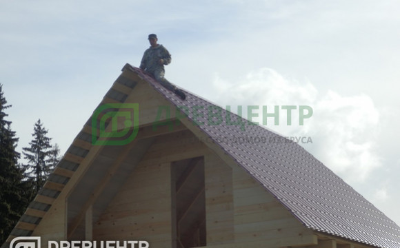 Строительство дома из бруса по проекту ДБ53 в Солнечногорском районе