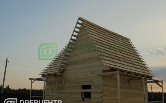 Строительство дома из бруса по проекту ДБ9 в Шатурском районе