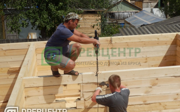 Строительство дома из бруса по проекту ДБ32 в Рузском районе