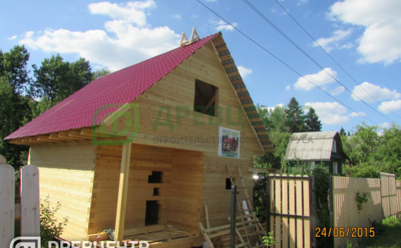 Строительство дома из бруса по проекту ДБ28 в Сергиево - Посадском районе