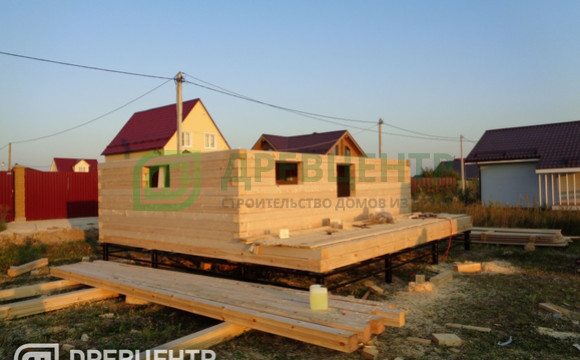 Строительство дома из бруса по проекту ДБ53 в Можайском районе