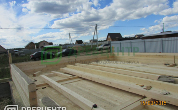 Строительство дома из бруса по проекту ДБ32 в Чеховском районе