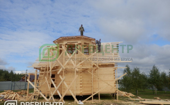 Строительство дома из бруса по проекту ДБ4 в Можайском районе