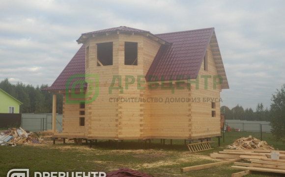 Строительство дома из бруса по проекту ДБ4 в Можайском районе