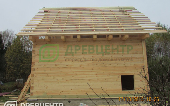 Строительство дома из бруса по проекту ДБ39 в Волоколамском районе