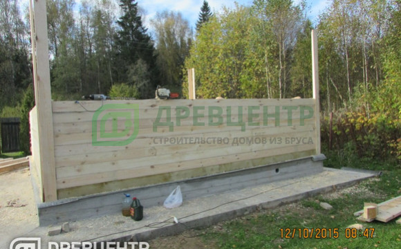 Строительство дома из бруса по проекту ДБ39 в Волоколамском районе