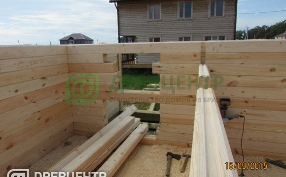 Строительство дома из бруса по проекту ДБ18 в Истринском районе