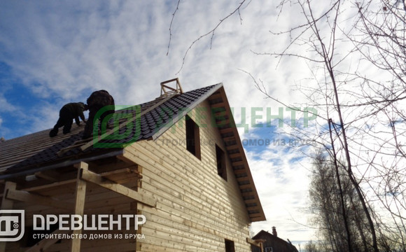 Строительство дома из бруса по проекту ДБ62 в г.Шатура