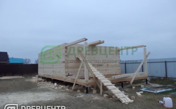 Строительство дома из бруса по проекту ДБ24 в Раменском районе с.Михеево