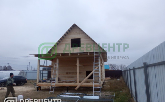 Строительство дома из бруса по проекту ДБ24 в Раменском районе с.Михеево