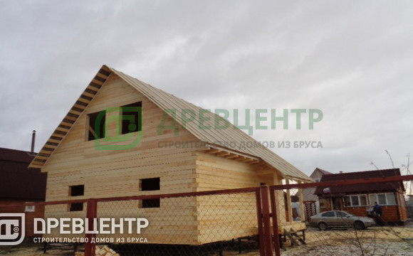 Строительство дома из бруса по проекту ДБ32 в Раменском районе д.Михеево