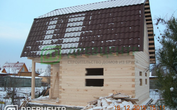 Строительство дома из бруса 6х6 в Солнечногорском районе д.Чашниково