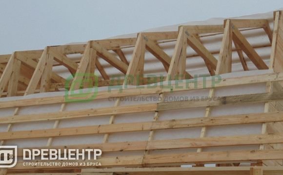 Строительство дома из бруса по проекту ДБ 60 в Тульской области г.Ясногорск