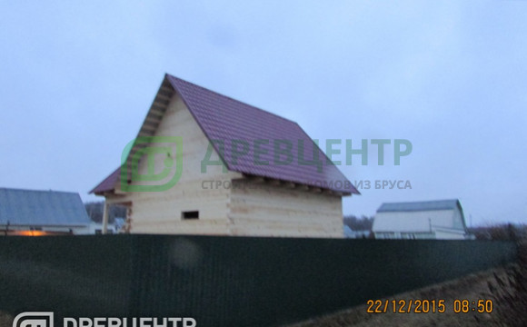 Строительство дома из бруса по проекту ДБ91 в Ступинском районе СНТ "Ветеран"