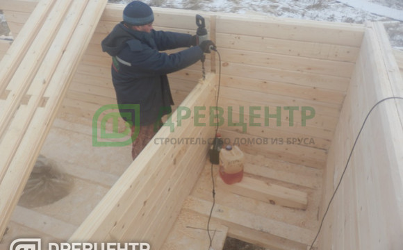 Строительство дома из бруса по проекту ДБ89 в Заокском районе