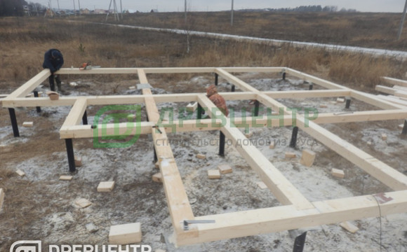 Строительство дома из бруса по проекту ДБ89 в Заокском районе