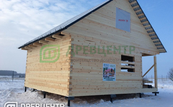 Строительство дома из бруса по проекту ДБ109 в Серпуховском районе