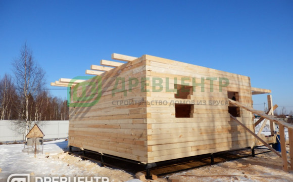 Строительство дома из бруса по проекту ДБ94 в Клинском районе МО