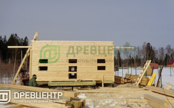 Строительство дома из бруса по проекту ДБ98 в Волоколамском районе