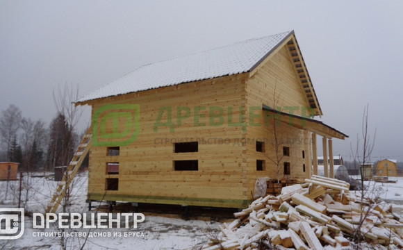 Строительство дома из бруса по проекту ДБ98 в Волоколамском районе