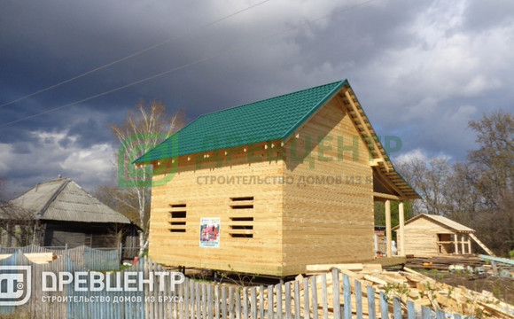 Строительство дома из бруса по проекту ДБ99 в Сасовском районе Рязанской области