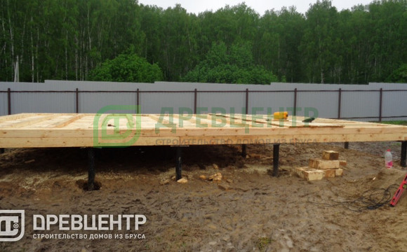 Строительство дома из бруса по проекту ДБ 10 в Серпуховском районе