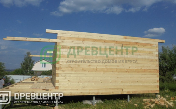 Строительство дома из бруса по проекту ДБ97 в Калужской области д.Потесниково