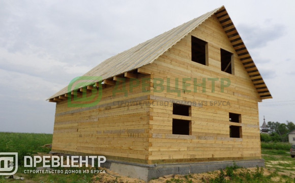 Строительство дома из бруса 8х10 в Сергиево - Посадском районе