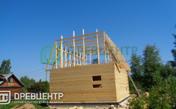 Строительство дома из бруса 6х8 в Талдомском районе д.Устье - Стрелка