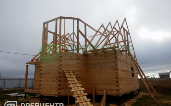 Строительство дома из бруса по проекту ДБ4 в Петушинском районе Владимирской области