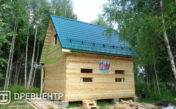 Строительство дома из бруса ДБ39 в Дмитровском районе СНТ "Яхрома Ривьер"