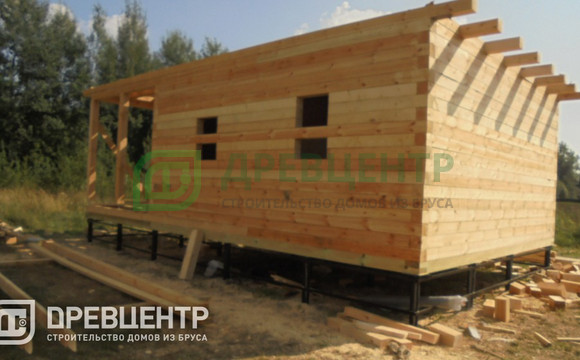 Строительство дома из бруса по проекту ДБ10 во Владимирской области г.Киржач
