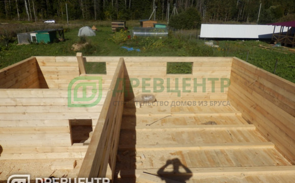 Строительство дома из бруса по проекту ДБ59 в Егорьевском районе
