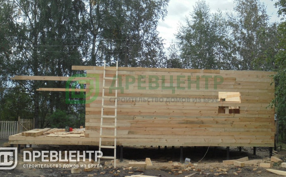 Строительство дома из бруса по проекту ДБ 32 в Конаково