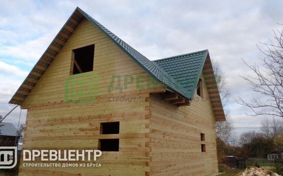Строительство дома из бруса по проекту ДБ17 в Спас Клепиковском районе Рязанской области