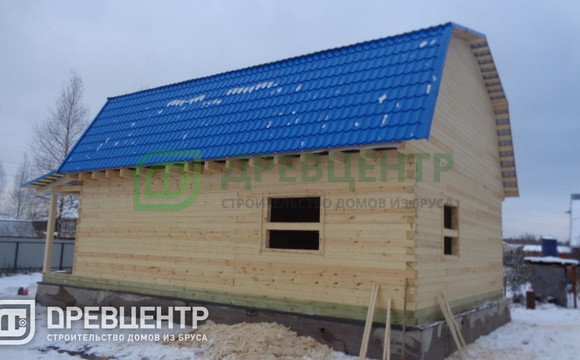 Строительство дома из бруса по проекту ДБ35 в Ногинском районе г.Электросталь